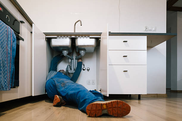Professional Drain Cleaning technician working in North Franklin, CT
